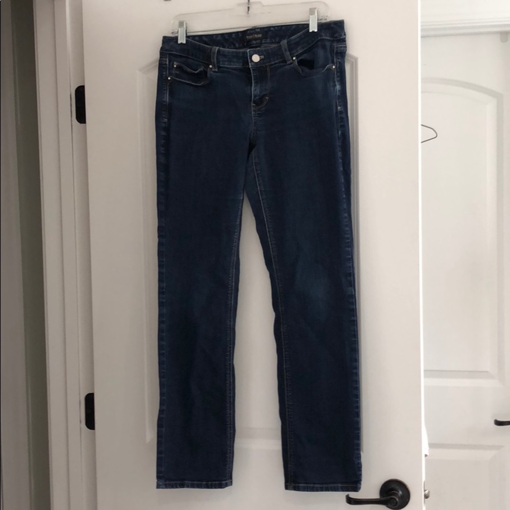 White House black market slim leg jeans 10R